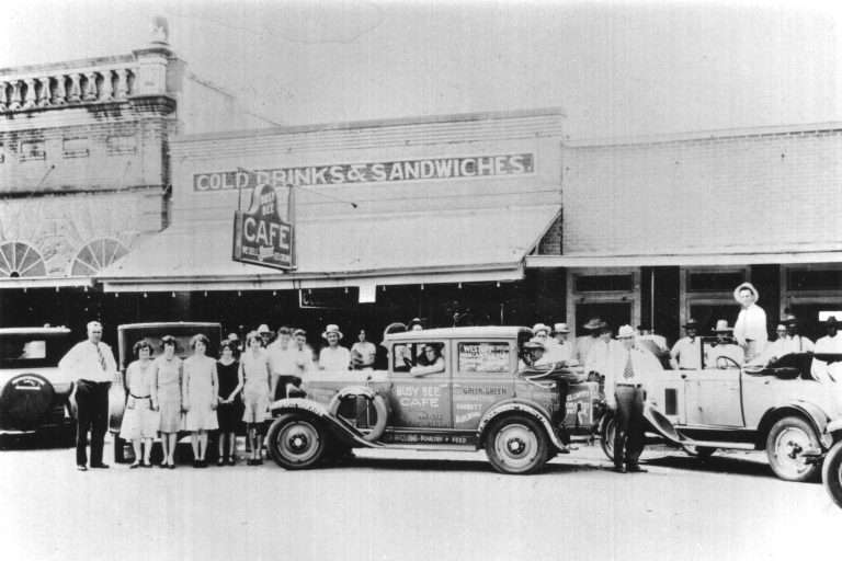 4 Busy Bee Cafe from Joe Dahlstsrom old bank on left of cafe 768x512