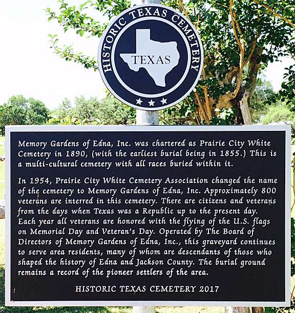 edna memory gardens marker